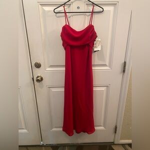 Vintage Elegant Red Women's Dress